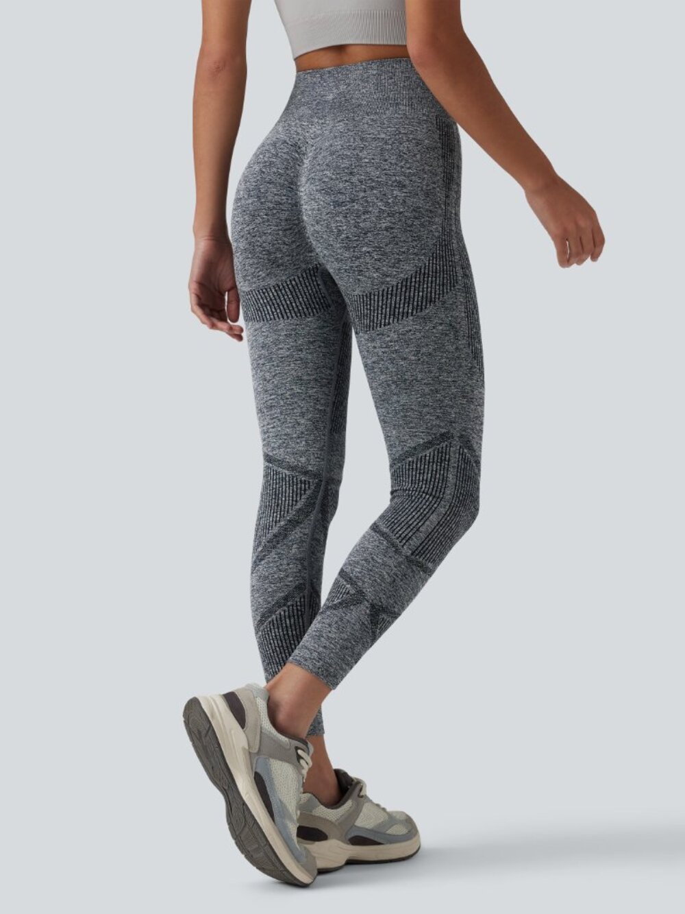 3 Pack OneForm Seamless Flow High Waisted Heather Yoga Leggings - L - Picture 2 of 4